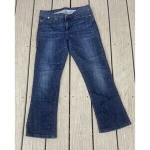 Y2K Rock & Republic Jeans Blue Kasandra Bootcut Size 10 Dark Wash Low-Mid Rise